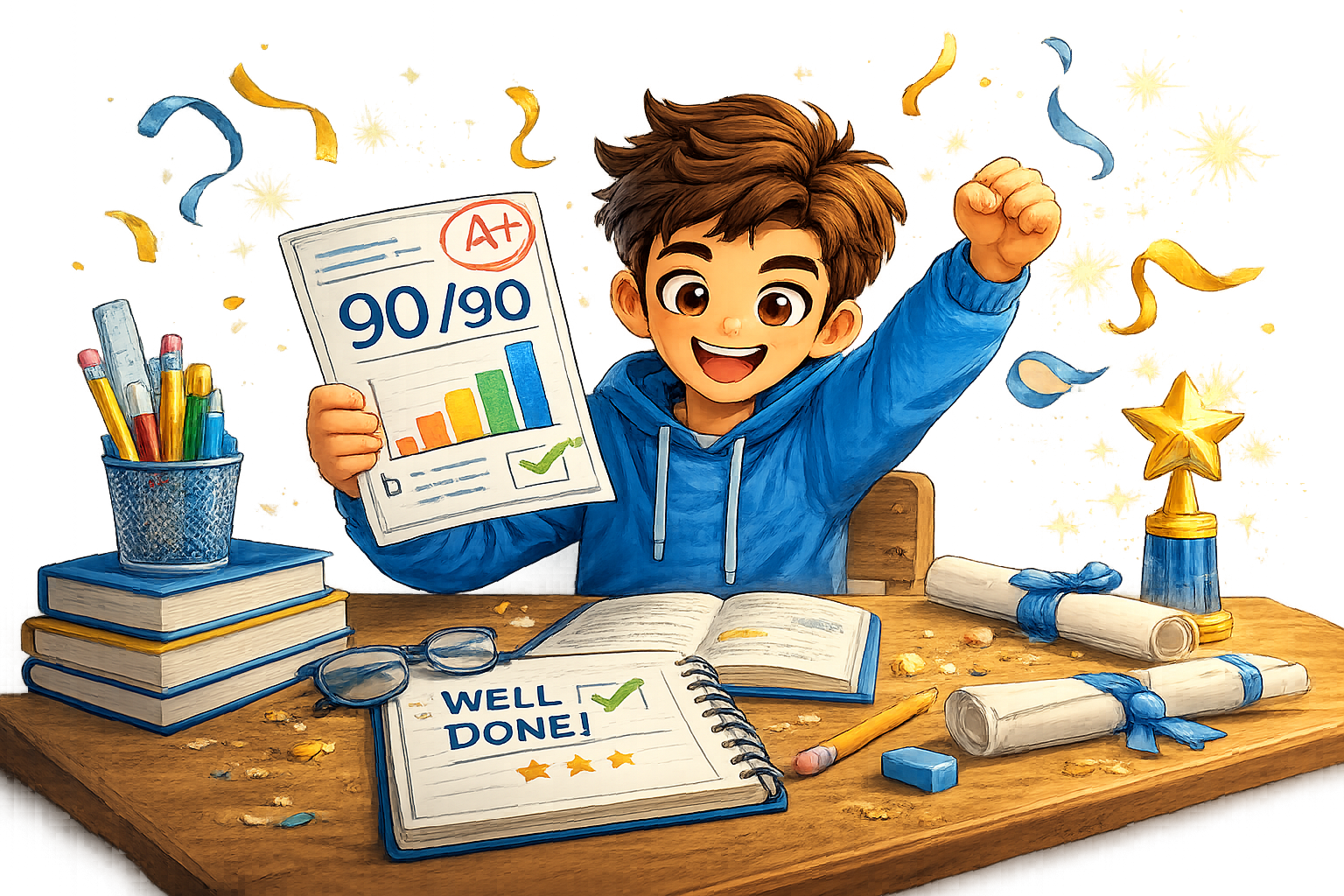 Guide mascot for max score